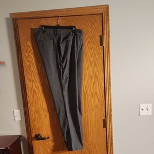 Lee Women's Charcoal Patterned Dress Pants, Size 18W Long